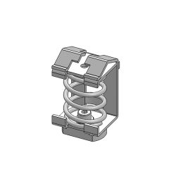 SC/SK 3-8 mm EMC schermklem voor 30mm DIN-rails(C)