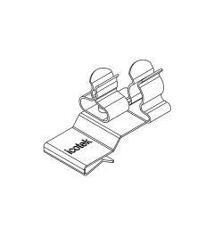 PFK2-A/SKL 13 EMC schermklem(2x), plaatdikte 1.5-2mm