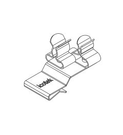 PFK2-A/SKL 21 EMC schermklem(2x), plaatdikte 1.5-2mm