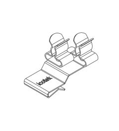 PFK2-A/SKL 22 EMC schermklem(2x), plaatdikte 1.5-2mm