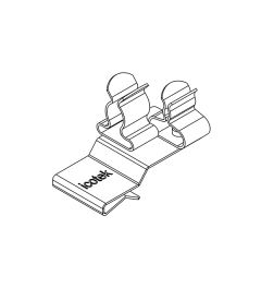 PFK2-A/SKL 31 EMC schermklem(2x), plaatdikte 1.5-2mm