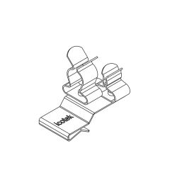 PFK2-A/SKL 41 EMC schermklem(2x), plaatdikte 1.5-2mm