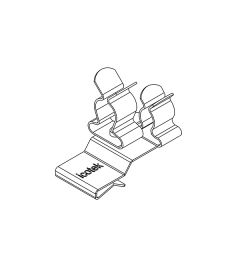 PFK2-A/SKL 43 EMC schermklem(2x), plaatdikte 1.5-2mm