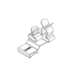 PFK2-B/SKL 14 EMC schermklem(2x), plaatdikte 2-3mm