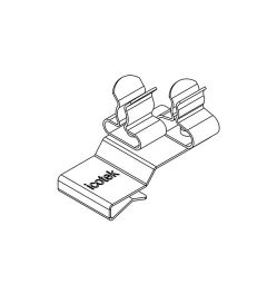 PFK2-B/SKL 21 EMC schermklem(2x), plaatdikte 2-3mm