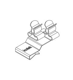 PFK2-B/SKL 22 EMC schermklem(2x), plaatdikte 2-3mm