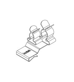 PFK2-B/SKL 34 EMC schermklem(2x), plaatdikte 2-3mm