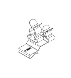 PFK2-B/SKL 42 EMC schermklem(2x), plaatdikte 2-3mm