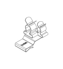 PFK2-B/SKL 43 EMC schermklem(2x), plaatdikte 2-3mm