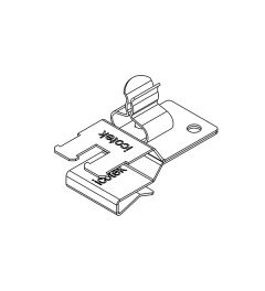 PFKZ2-B/SKL 10 EMC schermklem(2x), plaatdikte 2-3mm