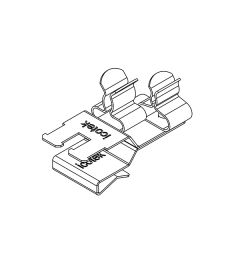 PFKZ2-B/SKL 21 EMC schermklem(2x), plaatdikte 2-3mm