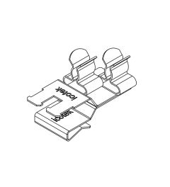 PFKZ2-B/SKL 22 EMC schermklem(2x), plaatdikte 2-3mm