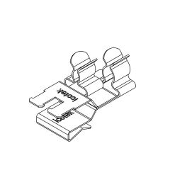 PFKZ2-B/SKL 23 EMC schermklem(2x), plaatdikte 2-3mm