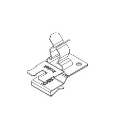 PFKZ2-B/SKL 40 EMC schermklem(2x), plaatdikte 2-3mm