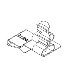 PFS2/SKL 11 EMC schermklem(2x) voor 10×3mm busbars