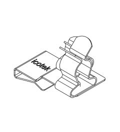 PFS2/SKL 14 EMC schermklem(2x) voor 10×3mm busbars