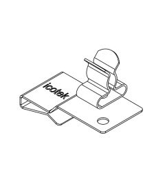 PFS2/SKL 20 EMC schermklem(2x) voor 10×3mm busbars