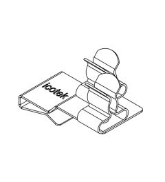 PFS2/SKL 22 EMC schermklem(2x) voor 10×3mm busbars