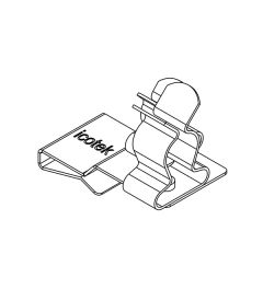 PFS2/SKL 24 EMC schermklem(2x) voor 10×3mm busbars