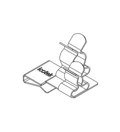 PFS2/SKL 42 EMC schermklem(2x) voor 10×3mm busbars