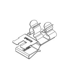 PFSZ2/SKL 31 EMC schermklem(2x) voor 10×3mm busbars