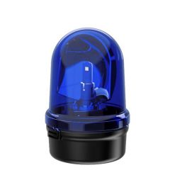 LED Zwaailamp met spiegel 24VAC/DC blauw