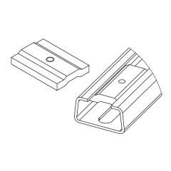 SCMC10 montage voor kabelklem klein 30mm C-rail M5