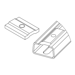 SCMC30 montage voor kabelklem groot 30mm C-rail M8