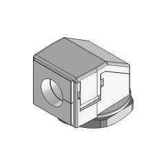 KVT 50/1-W90 90° split cable gland M50, screw nut, gray