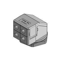 KVT 50/4-W90 90° split cable gland M50, screw nut, gray