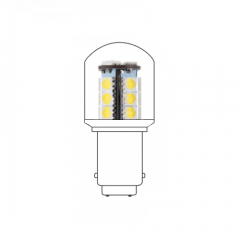 LED lamp BA15D 24VAC/DC wit