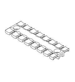 ZL 121 trekontlastingsplaat voor 8 kabels