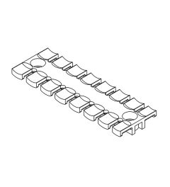 ZL 121 AB 4,1 trekontlastingsplaat voor 8 kabels, M4 schroef