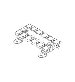 SF/ZL 87 trekontlastingsplaat voor 6 kabels