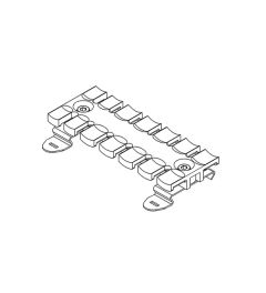 SF/ZL103 trekontlastingsplaat voor 7 kabels