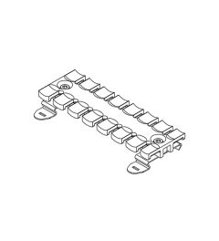 SF/ZL121 trekontlastingsplaat voor 8 kabels