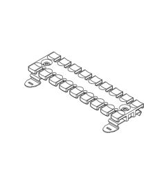 SF/ZL140 trekontlastingsplaat voor 9 kabels