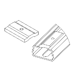 SCMC10 montage voor kabelklem klein 30mm C-rail M5