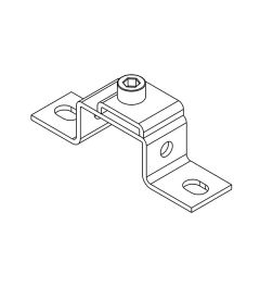 MF-B20 mounting bracket+clip for 10×3mm busbars