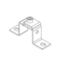 MF-B30 mounting bracket+clip for 10×3mm busbars