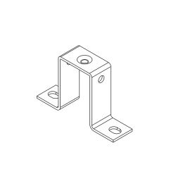 MF-B50 mounting bracket for 35mm DIN rails(H)