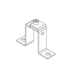 MF-B50 mounting bracket+clip for 10×3mm busbars