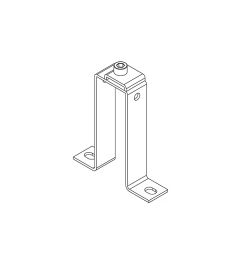 MF-B90 mounting bracket+clip for 10×3mm busbars