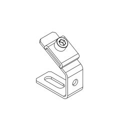 MF-C40 mounting bracket+clip for 10×3mm busbars