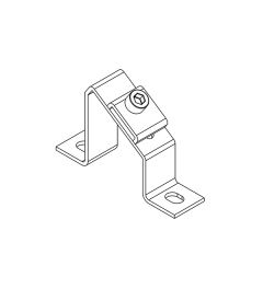 MF-A49 mounting bracket+clip for 10×3mm busbars