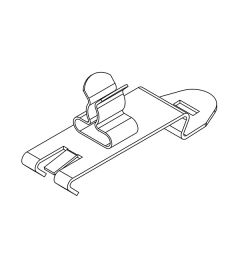 SF/SKL 3-6 mm EMC shield clamp for 35mm DIN rails(H)