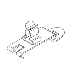 SF/SKL 6-8 mm EMC shield clamp for 35mm DIN rails(H)