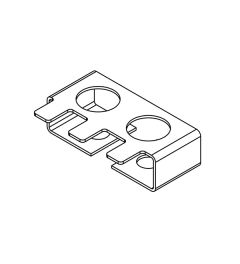 ZL 39/SB-EMC-1 EMC schermpl. voor trekontlastingspl., 1 rij