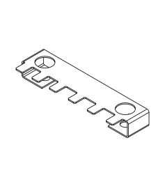 ZL 87/SB-EMC-1 EMC schermpl. voor trekontlastingspl., 1 rij