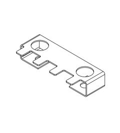 ZL 60/SB-EMC-1 EMC schermpl. voor trekontlastingspl., 1 rij